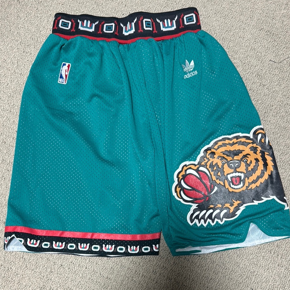Memphis Grizzlies Adidas Green Athletic Shorts